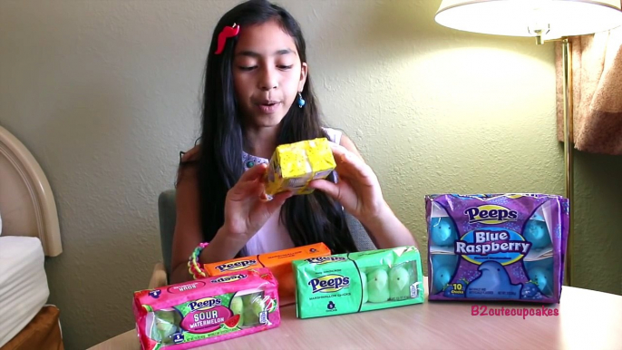 Peeps Taste Test Challenge | Candy Tasting with Mommy and Gracie Show 2016