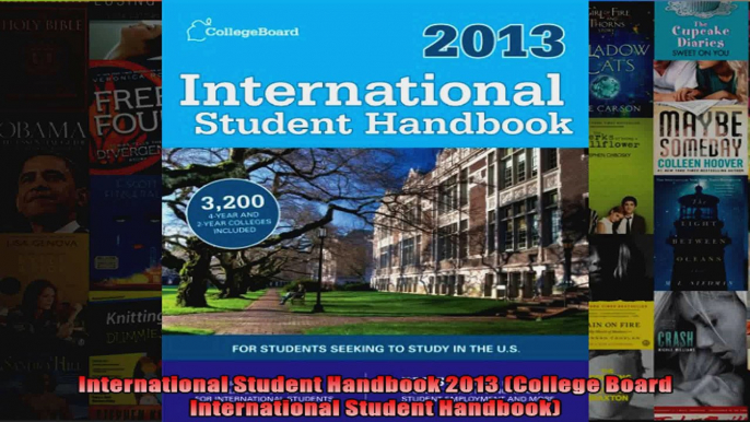 International Student Handbook 2013 College Board International Student Handbook