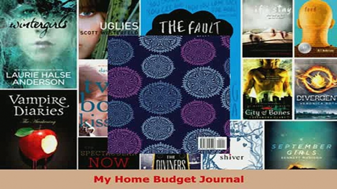 PDF  My Home Budget Journal Download Full Ebook