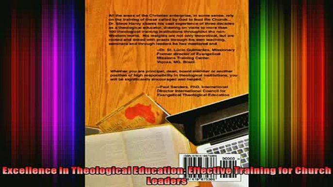 Read  Excellence in Theological Education Effective Training for Church Leaders  Full EBook