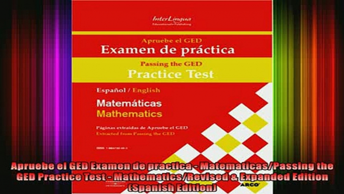 Read  Apruebe el GED Examen de practica  MatematicasPassing the GED Practice Test   Full EBook