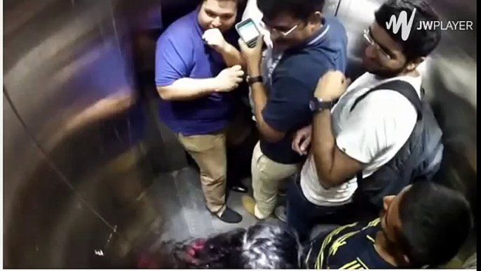 What You Do When An Indian Girl Behave Like This In Elevator. LOL - Caught On Camera