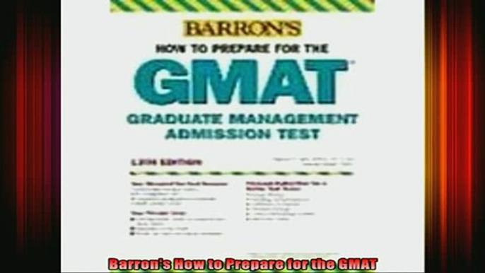 READ book  Barrons How to Prepare for the GMAT Full EBook