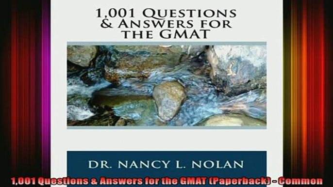 READ Ebooks FREE  1001 Questions  Answers for the GMAT Paperback  Common Full EBook