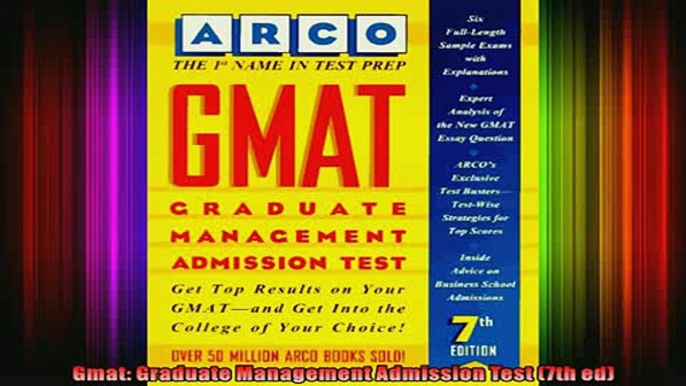 READ Ebooks FREE  Gmat Graduate Management Admission Test 7th ed Full Free