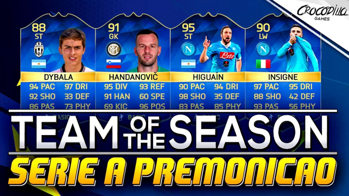 SERIE A LIGA ITALIANA 'TOTS' TEAM OF THE SEASON  PREMONIÇÃO  FIFA 16 ULTIMATE TEAM