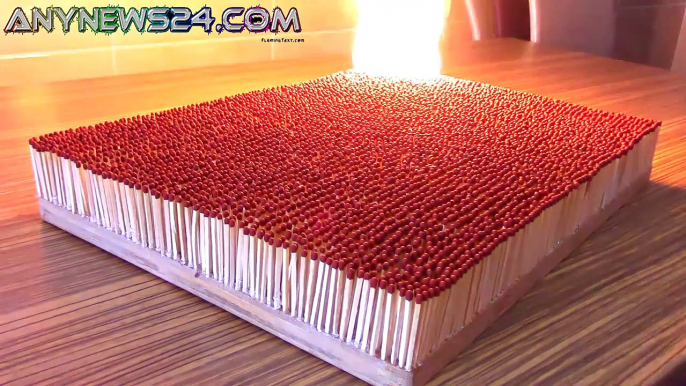 6000 Match Chain Reaction - Amazing Fire Domino!!!!AnyNews24.Com