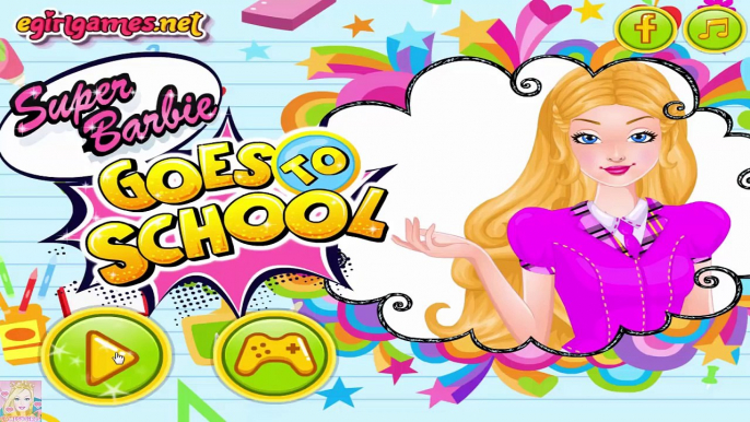 Super Barbie Goes to School - Barbie Super Hero Make Up and Dress Up Games