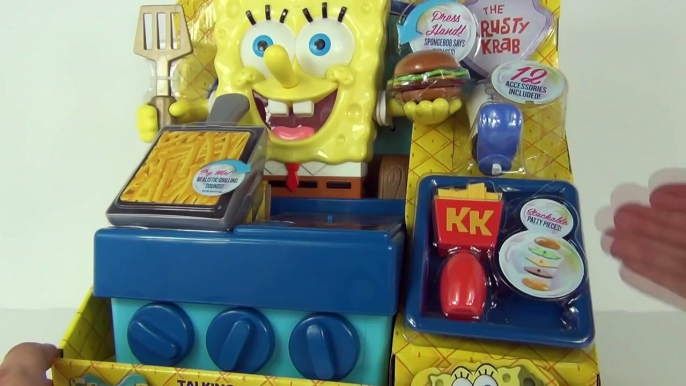 SPONGEBOB SQUAREPANTS Talking Krabby Patty Maker Playset Spongebob TOYS Family Review Vide