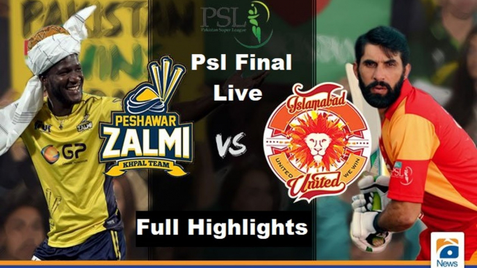 Islamabad United vs Peshawar Zalmi - PSL Final Full Highlights - National Stadium, Karachi - March 25, 2018