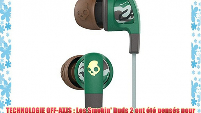 Skullcandy Smokin Bud 2 Ecouteurs intra-auriculaires avec Microphone Jaune/Brun  Scout Camo/Brown/Gold