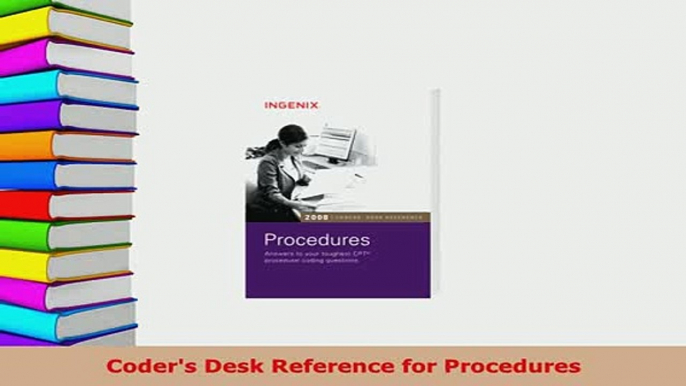 PDF  Coders Desk Reference for Procedures  EBook