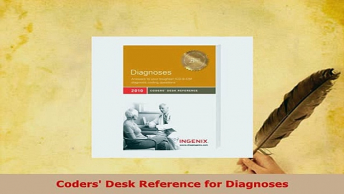 Download  Coders Desk Reference for Diagnoses  Read Online