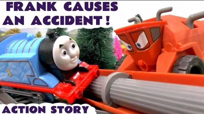 FRANK CAUSES AN ACCIDENT! --- Frank from Disney Cars crashes into Thomas, and the zoo animals escape! Can Peppa Pig and George catch all of the animals? Featuring Thomas and friends and many more family fun toys. Next video features Play Doh and Peppa!