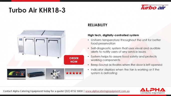 Turbo Air Salad Side Prep Table-Hood