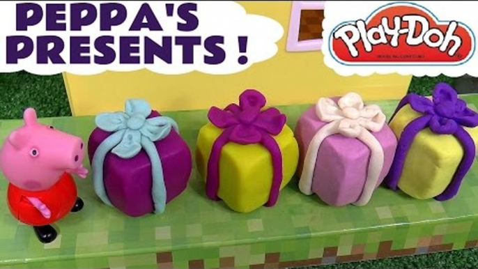 Peppa Pig Play Doh Stop Motion Christmas Presents and Toys | Thomas and Friends Juguetes de Peppa