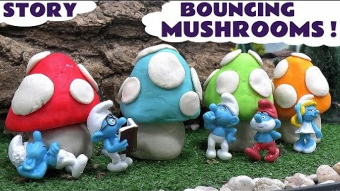 Thomas and Friends Play Doh Mushrooms | Learn Colours with The Smurfs | TMNT Shopkins MLP