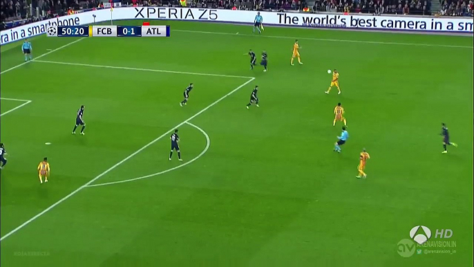 Neymar Incredible Hits the Crossbar vs Atleti