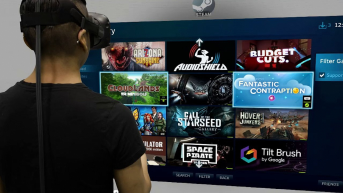 Steam VR, todos los juegos de Steam en modo Realidad Virtual con HTC Vive