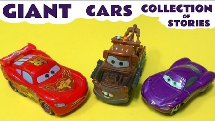 Giant Cars Story Video Thomas and Friends Play Doh Surprise Eggs Imaginext  Micro Drifters Toys