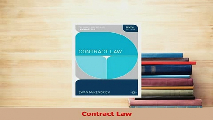 Read  Contract Law Ebook Free