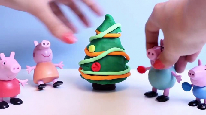 Play Doh Peppa Pig Christmas Tree Play-Doh Crafts Xmas How To Decorate a Christmas Tree Peppa Part 5