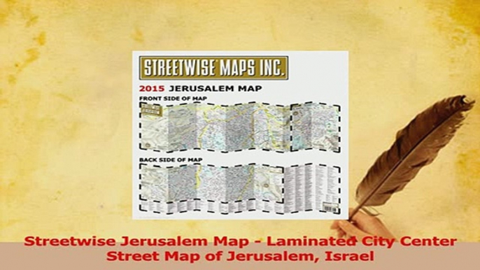 PDF  Streetwise Jerusalem Map  Laminated City Center Street Map of Jerusalem Israel Read Full Ebook