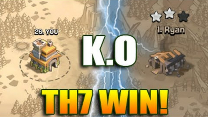 Clash of Clans: TH7 2 Starred TH9 Max! Best Town hall 7 Attack Strategy