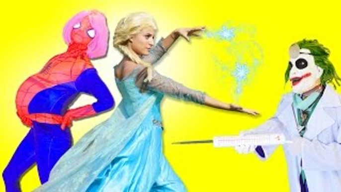 Spiderman vs Doctor vs prank vs poo vs Frozen Elsa's Baby - Fun Superhero In Real Life