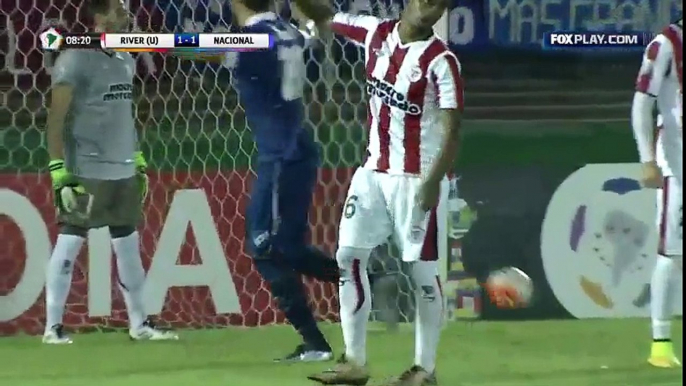 todos los goles River Plate de Montevideo 2 - 2 Nacional de Montevideo Copa Libertadores 2016 resumen