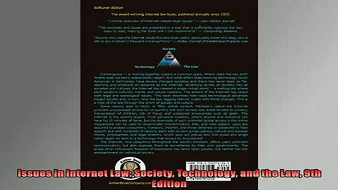 READ book  Issues in Internet Law Society Technology and the Law 9th Edition  FREE BOOOK ONLINE