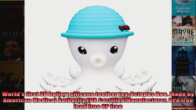 Mombelle FDACertified Soft Silicone Gum Brush BPA Free Baby Teether Toy  Octopus Doo