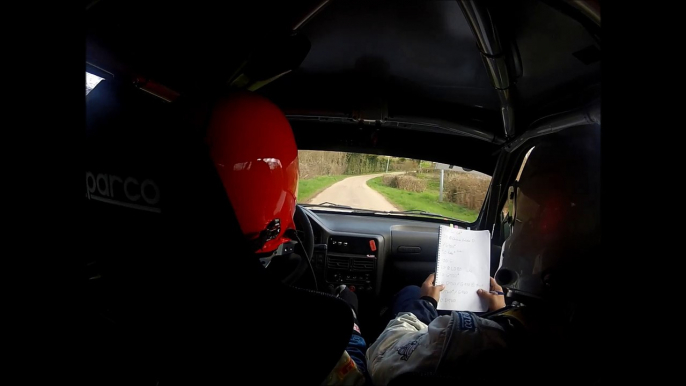 Rallye ronde de l'anguison 2016 ES2 Evan Bullot/Florian Duthu 106 S16 N2