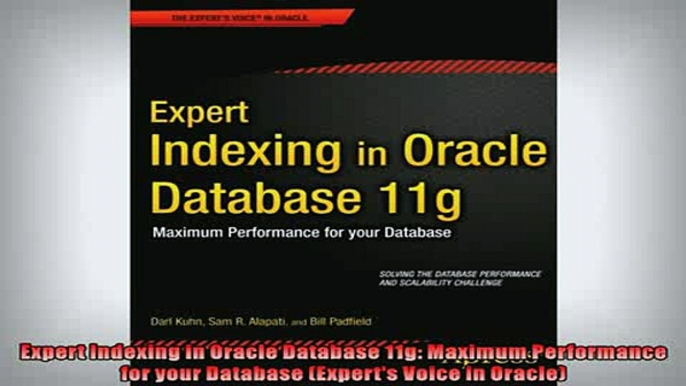 READ book  Expert Indexing in Oracle Database 11g Maximum Performance for your Database Experts  FREE BOOOK ONLINE