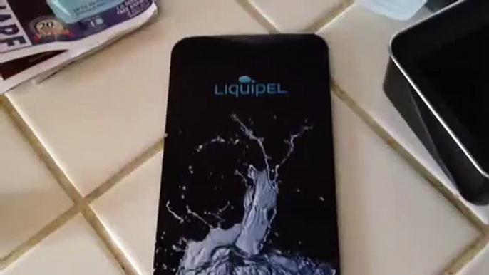 Liquipel's water proofing sample