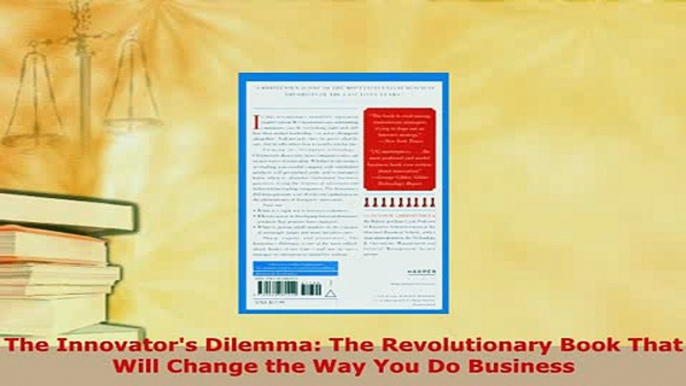 PDF  The Innovators Dilemma The Revolutionary Book That Will Change the Way You Do Business Download Online