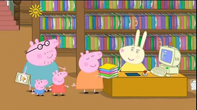 Peppa pig English S3E04 HD new   The Library