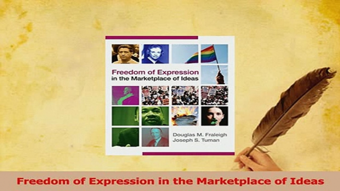 PDF  Freedom of Expression in the Marketplace of Ideas Read Online