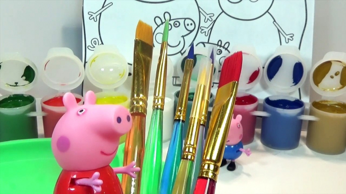 Свинка Пеппа мультик с игрушками. Пеппа и Джордж рисуют подарок для Папы Свина и Мамы