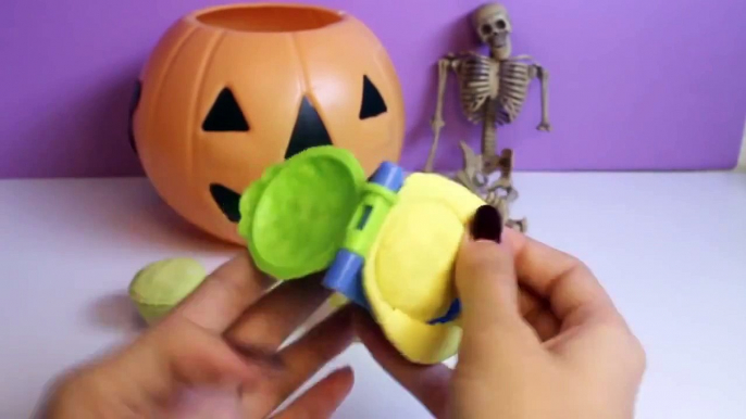 Halloween Play Doh Cupcakes DIY Ghost Pumpkin Witch Mummy How To Make Halloween Crafts Part 2