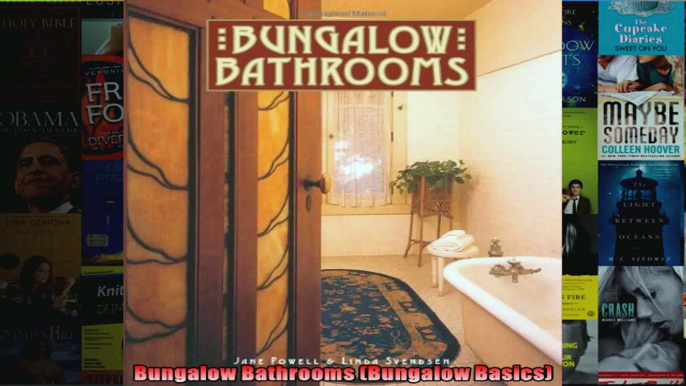 Read  Bungalow Bathrooms Bungalow Basics  Full EBook