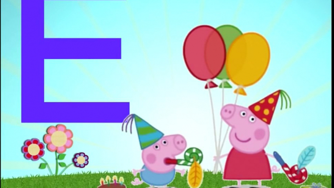 abecedario en español para niños cancion ABC de las letras aprender alfabeto ABC - peppa pig