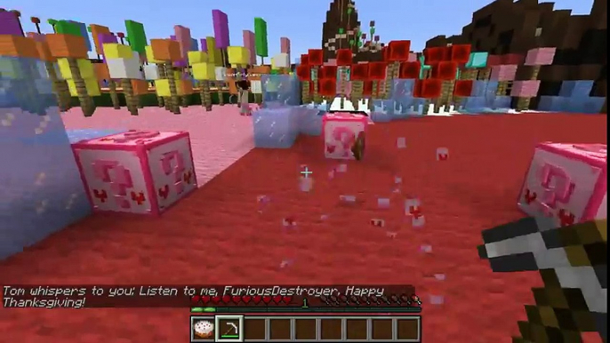 Minecraft  CANDYLAND HUNGER GAMES - Lucky Block Mod - Modded Mini-Game