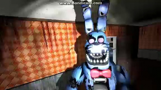 (Plushtrap vs Nightmare Freddy Bonnie Chica Foxy Fredbear  FNAF SFM)