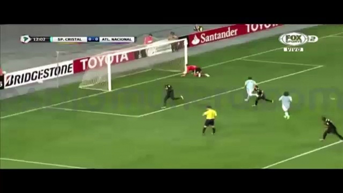 Gol Victor Ibarbo Sporting Cristal (PER) Nacional (COL) Copa Libertadores 12 de abril de 2016