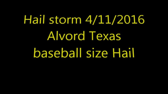 Baseball-Sized Hail Storm in Texas