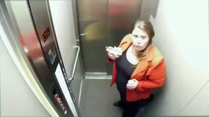 Prank Beautiful Russian Girl Fast Elevator