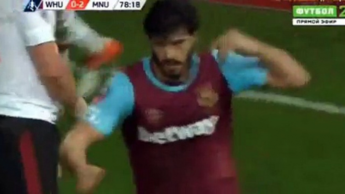 1-2 James Tomkins goal - West Ham vs Manchester United - 13.04.16