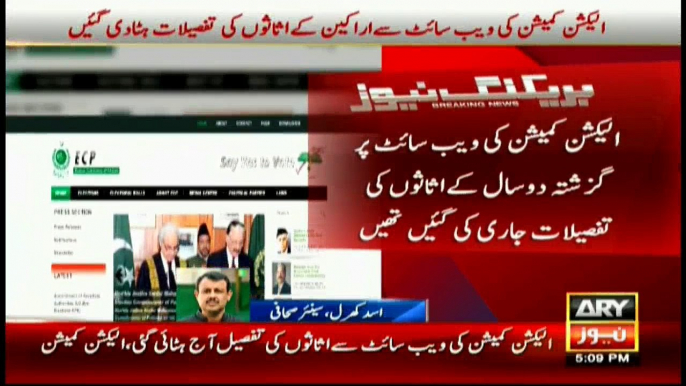 PANAMA Leaks - ECP removes asset details of Parliamentarians from website