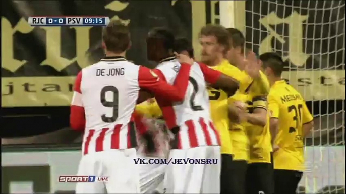 Goal Luuk de Jong . Roda  0-1  PSV . 16-04-16